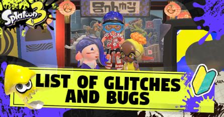 splatoon 3 glitches|splatoon three glitches.